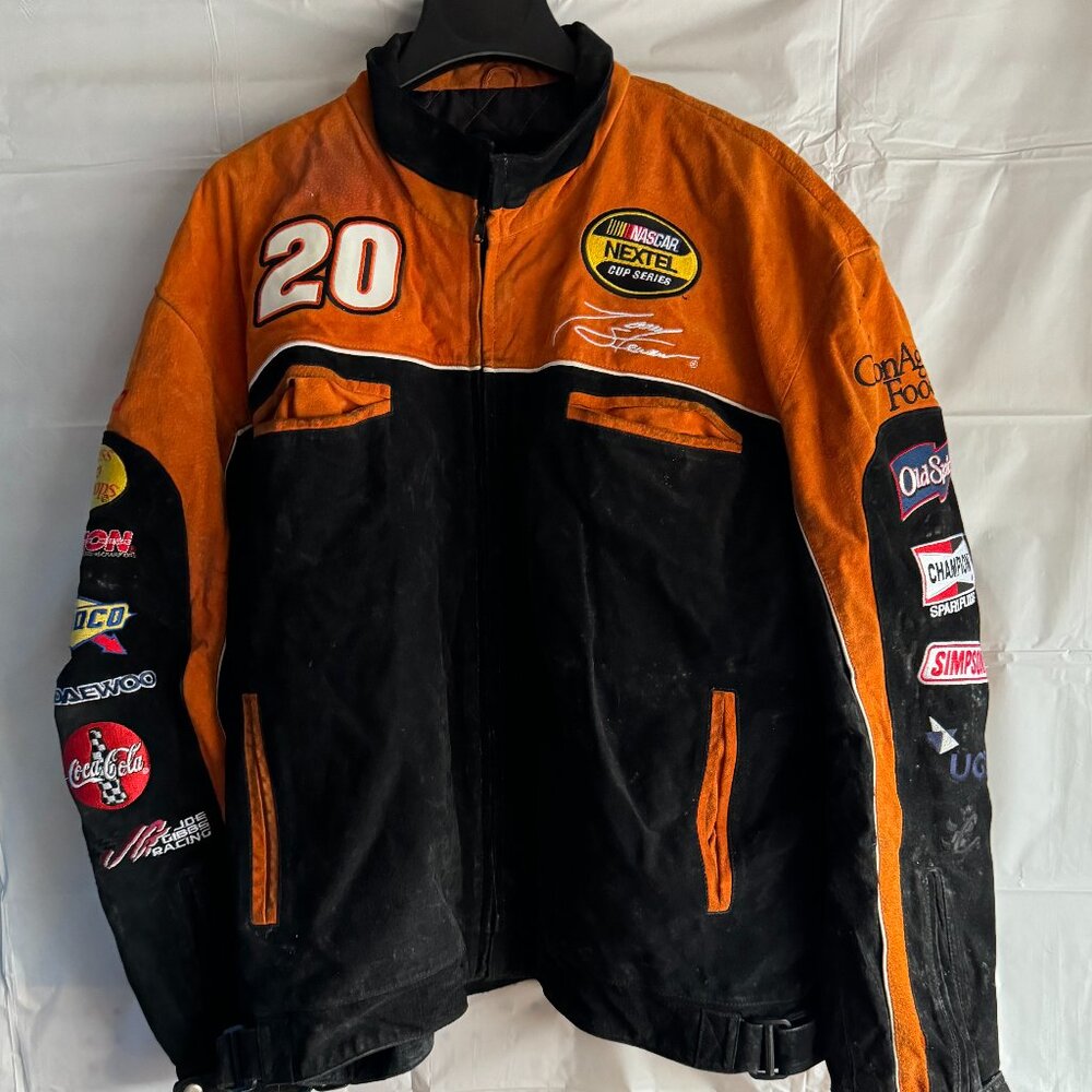 20 - Tony Stewart Suede Leather Jacket 2XL Official NASCAR Wilsons Leather
